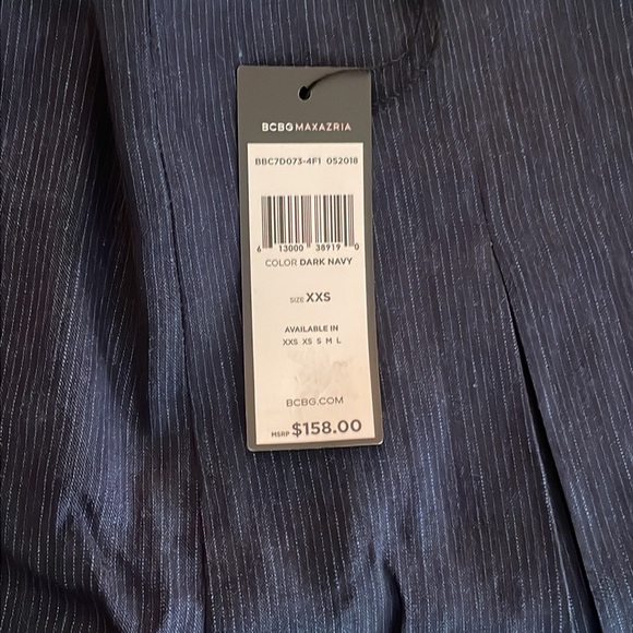 BCBG thin strip navy shorts - Picture 2 of 5